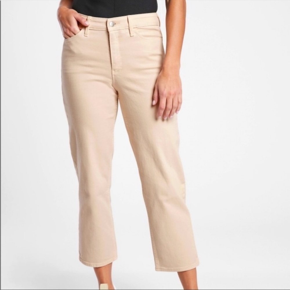 Athleta Flex Straight Crop Jean Abalone Grey Sz 12